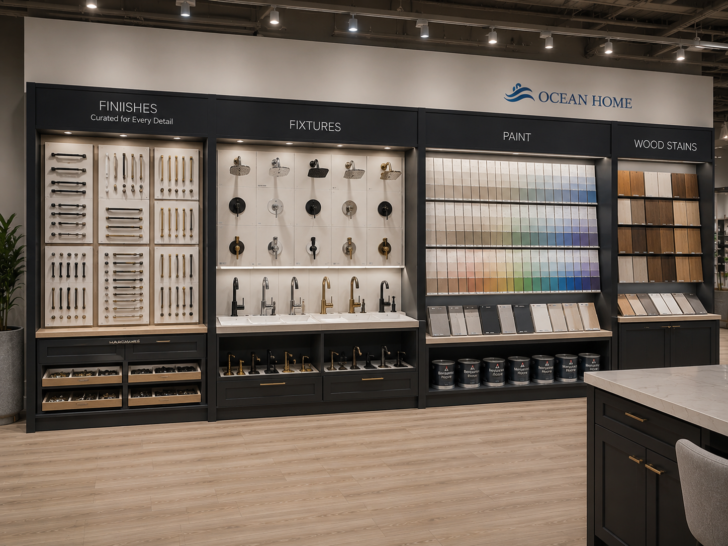 Premium finishes display