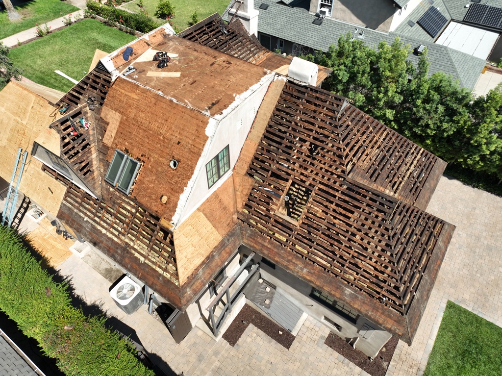Wood Shake Re-Roof before