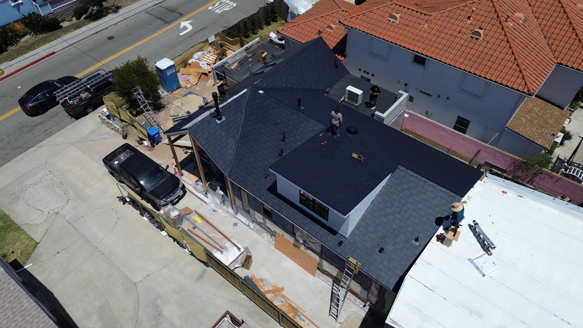 Metal Roof Install after