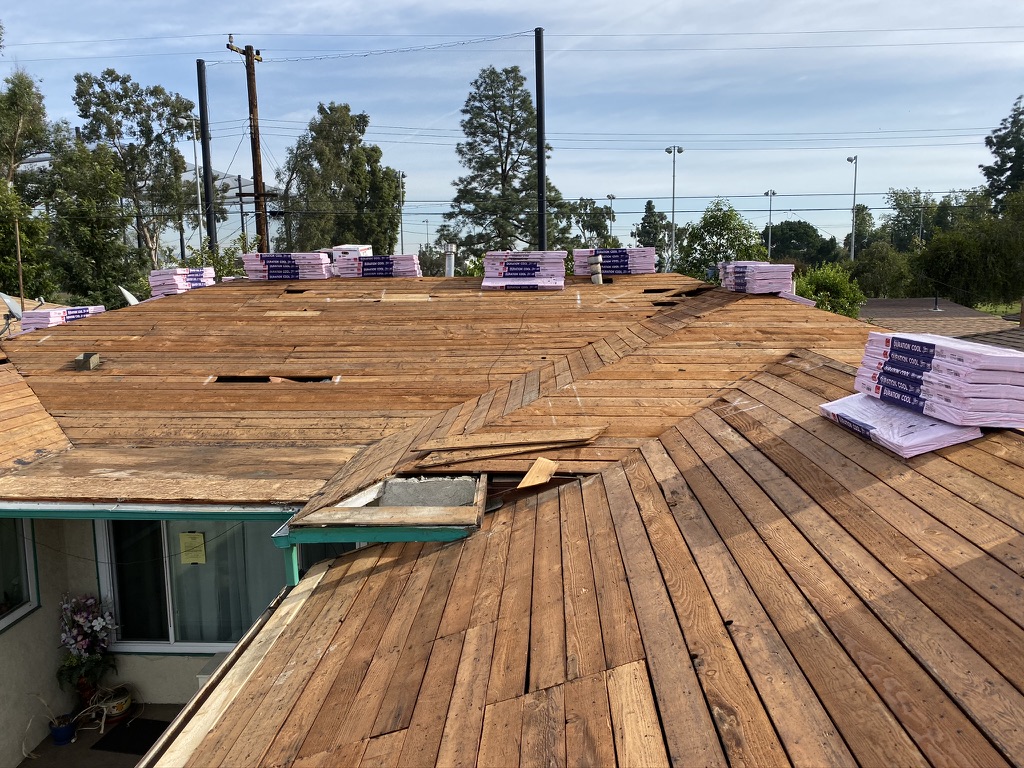 Flat and Shingle Roof Combo before