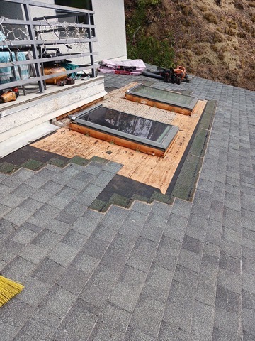 Skylight Repair before