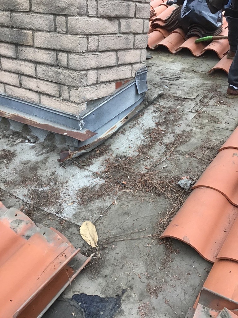 Tile Roof Repair before