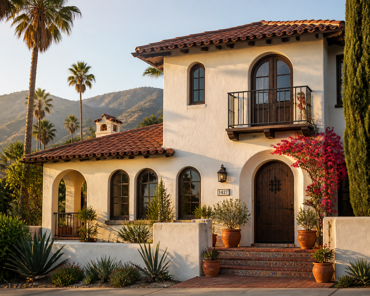 Spanish tile roof Los Angeles